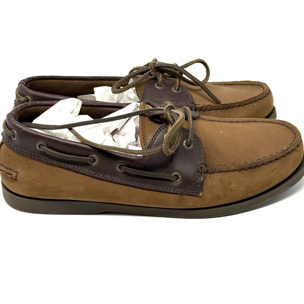 G.H. Bass Hampton Core 2 Mens Brown Leather Boat Shoes 10.5 M 6125-2326-230 - Picture 7 of 12